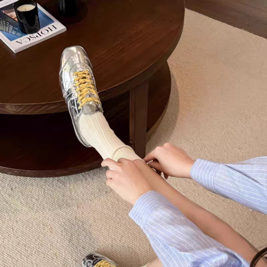 Damen trendige Sneakers im Retro-Stil EB