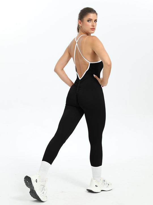 Damen Bodysuit mit Racerback-Design und nahtloser Verarbeitung EB