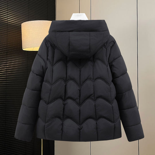 Damen Steppjacke mit Kapuze und Eingrifftaschen EB