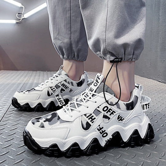 Damen Sportliche Chunky Sneakers mit strapazierfähigem Obermaterial und rutschfester Sohle EB
