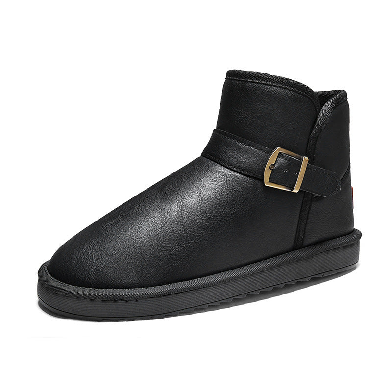 Damen elegante kurze Stiefel mit verstellbarem Riemen EB