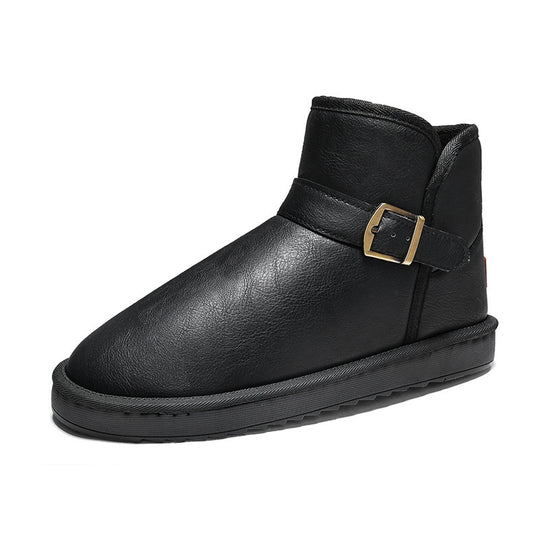 Damen elegante kurze Stiefel mit verstellbarem Riemen EB