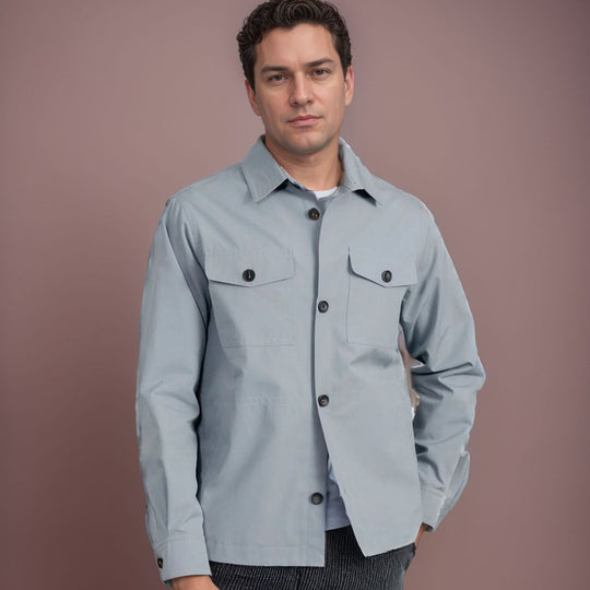 Herren modische leichtgewichtige Chore-Jacke mit praktischen Taschen EB