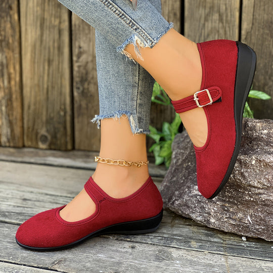 Damen Mules mit verstellbarem Riemen und komfortablem Fußbett EB