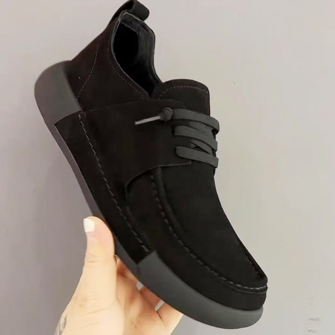 Damen lässige Schnürschuhe aus hochwertigem Wildleder EB