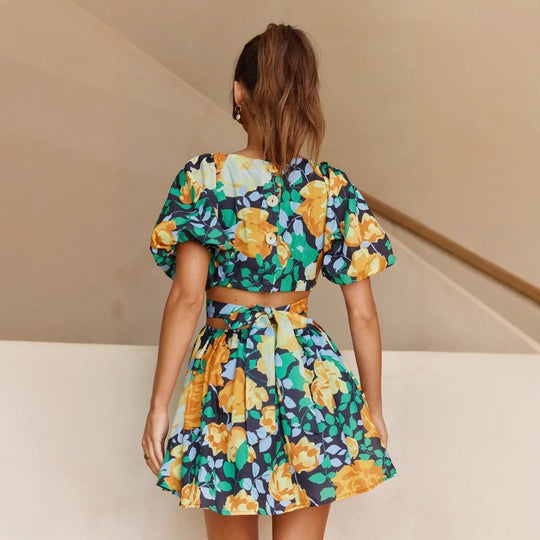 Damen Blumenkleid EB