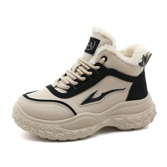Damen Hohe Sneakers mit kuscheligem Innenfutter und rutschfester Sohle EB