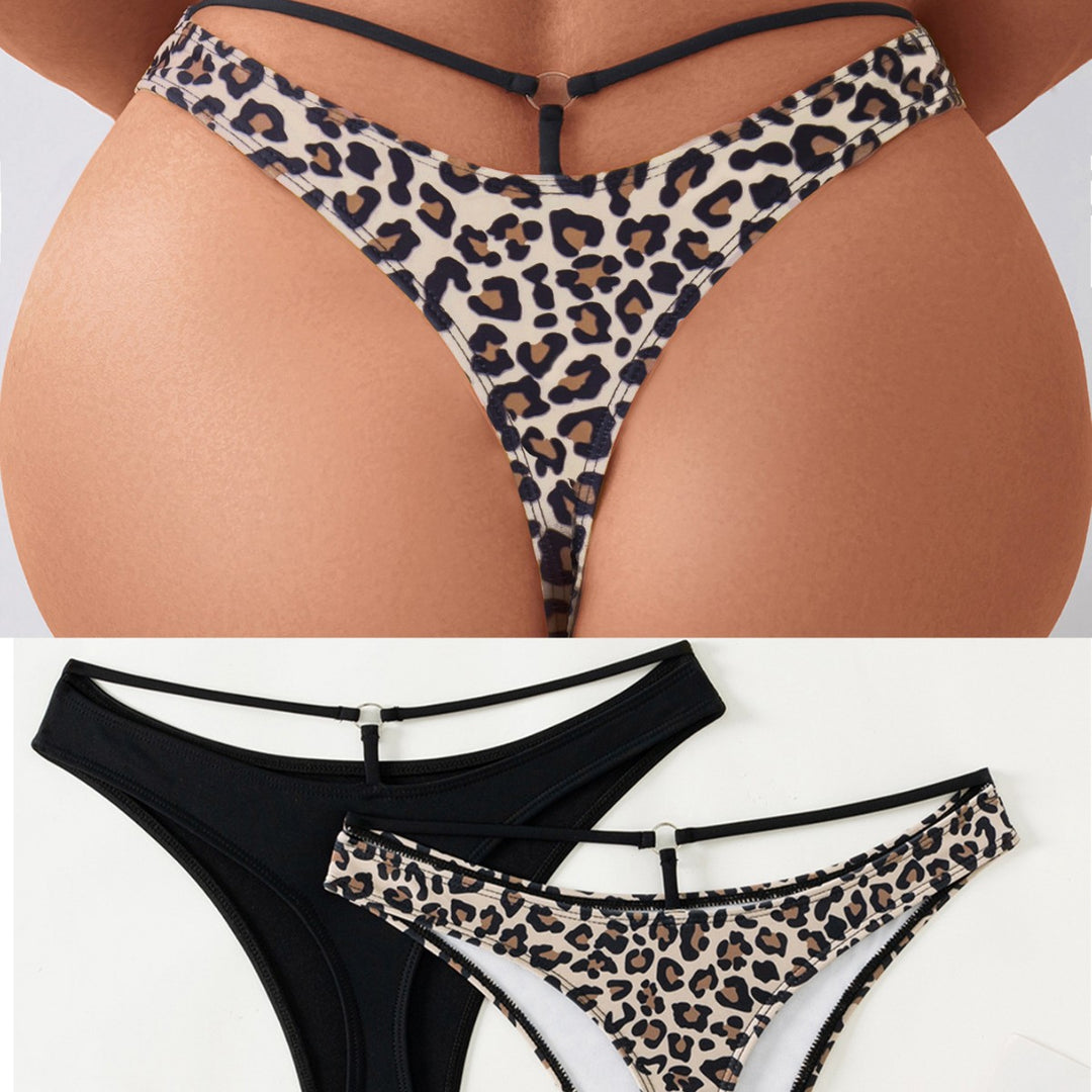 Damen Hochgeschnittener Bikini mit seitlichen Bindebändern EB