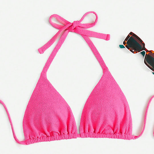 Damen Triangel-Bikini-Oberteil mit verstellbaren Trägern EB