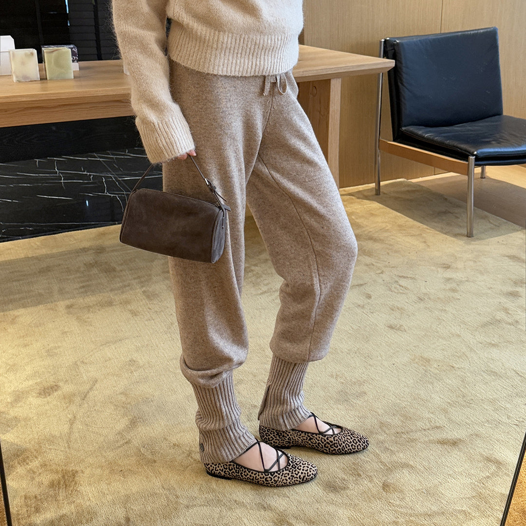 Damen Ballettschuhe im Tierfell-Look EB