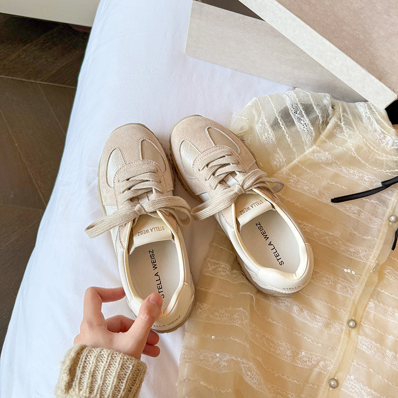 Damen sportive Sneakers mit atmungsaktiver Obermaterialkombination und rutschfester Laufsohle EB