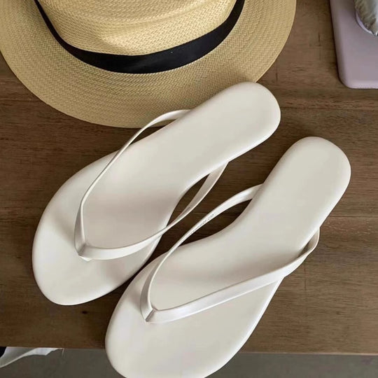 Damen komfortable Zehentrenner-Sandalen mit orthopädischem Fußbett und rutschfester Sohle EB