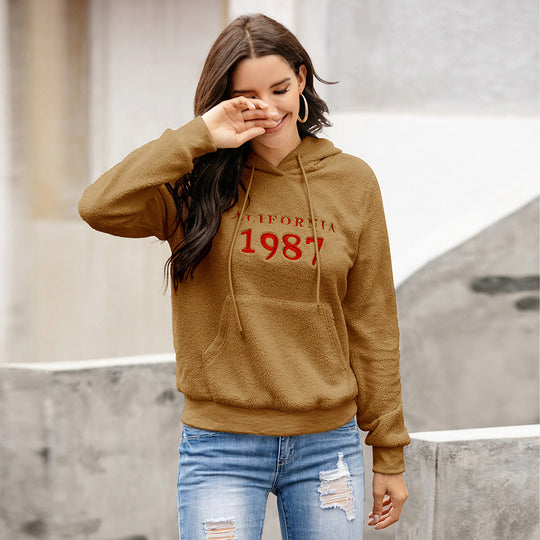 Damen kuscheliger Oversized Hoodie EB