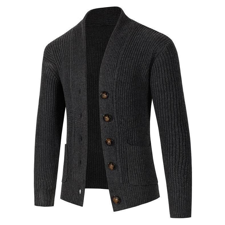 Damen Strickjacke mit knöpfbarem Design und seitlichen Taschen EB