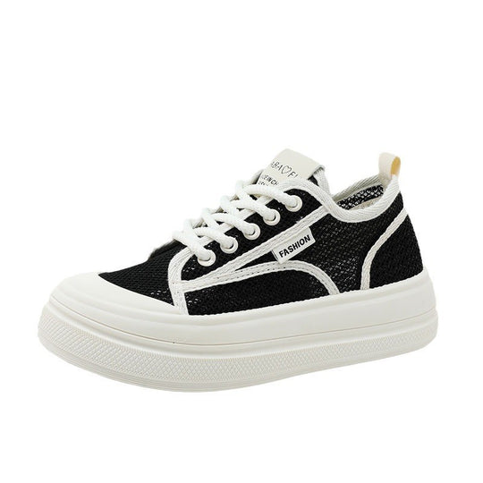 Damen modische Sneakers mit strukturiertem Obermaterial und dämpfendem Sohlenprofil EB