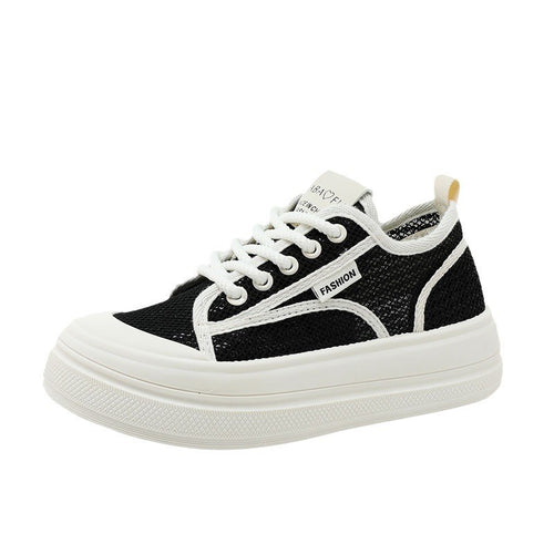 Damen modische Sneakers mit strukturiertem Obermaterial und dämpfendem Sohlenprofil EB