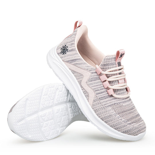 Damen Sportliche Lauf- und Freizeitschuhe mit atmungsaktivem Obermaterial und elastischem Einstiegsdesign EB
