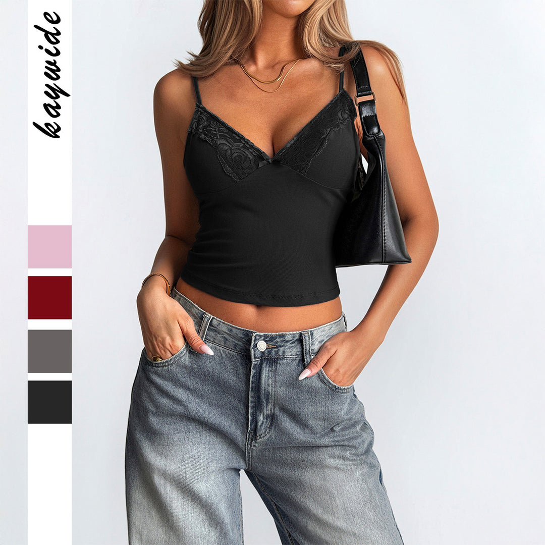 Damen Trägertop mit zarter Spitze und schmeichelndem Schnitt EB