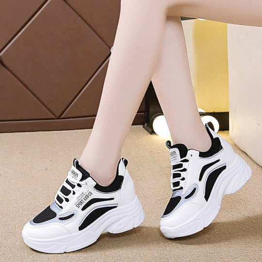 Damen Sportliche Chunky Sneakers mit atmungsaktiver Obermateriel von EB