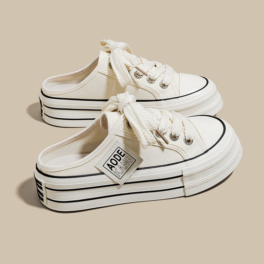 Damen Plateau Sneakers mit modischem Schnürdetails und hohem Komfort EB