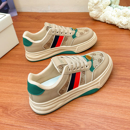 Damen Modische Sneakers mit strapazierfähigem Obermaterial und komfortabler Polsterung EB