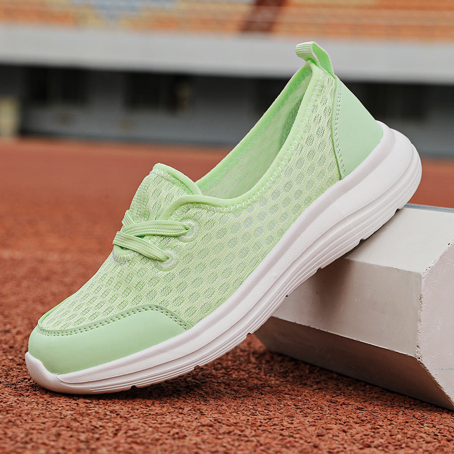 Damen Atmungsaktive Freizeit-Sneaker mit elastischem Obermaterial EB