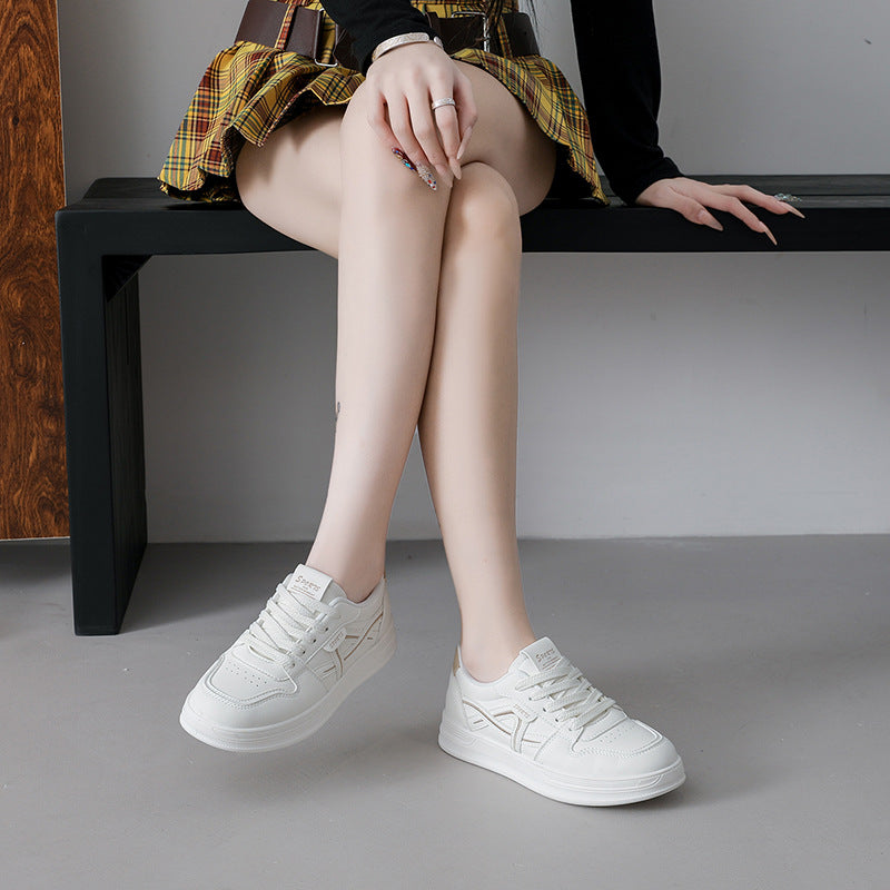 Damen sportliche Sneaker mit atmungsaktivem Obermaterial und rutschfester Sohle EB