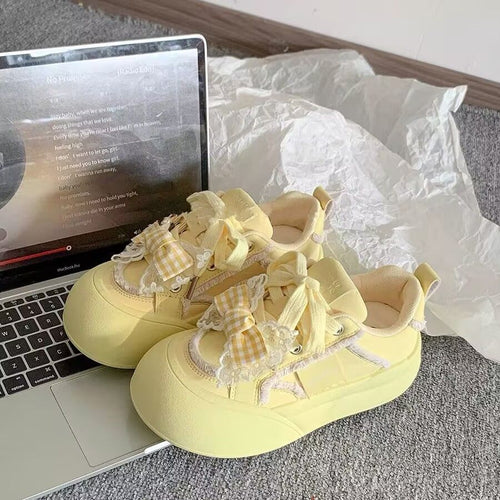 Damen Verspielte Sneaker mit entzückenden Schleifen-Details EB