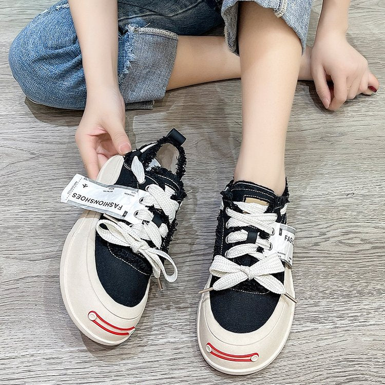 Damen Sneakers mit trendigem Design und rutschfester Sohle EB