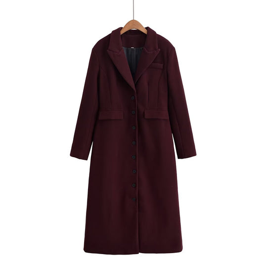 Damen eleganter Bouclé-Mantel EB
