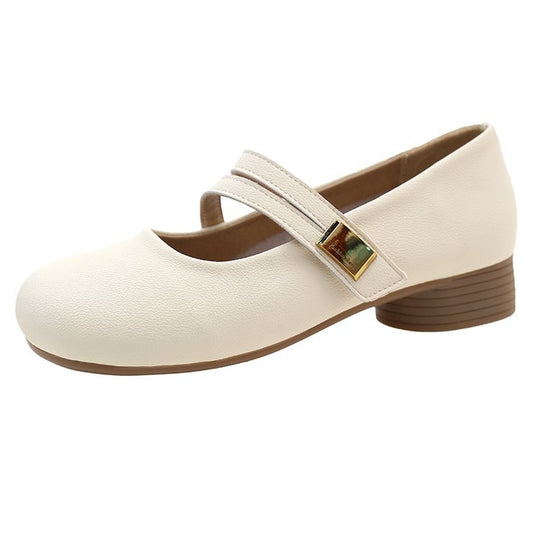 Damen Ballerinas mit verstellbarem Riemen und Komfortsohle EB