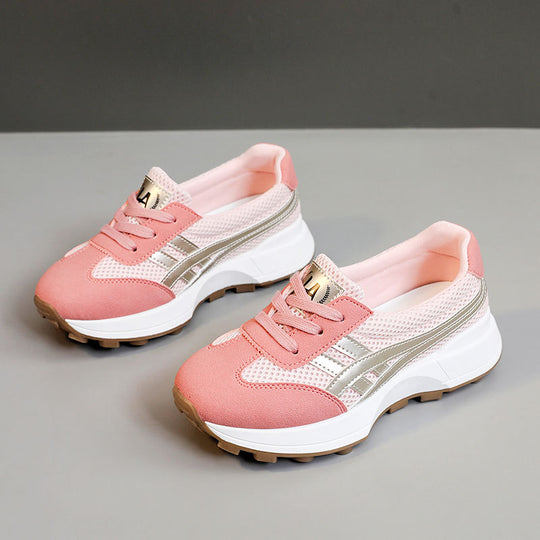 Damen Sportliche Sneakers mit atmungsaktiver Mesh-Oberfläche und dynamischem Sohlenprofil EB