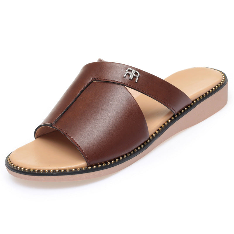Damen elegante Sandalen mit modischem Verschlussdetail und rutschfester Sohle EB