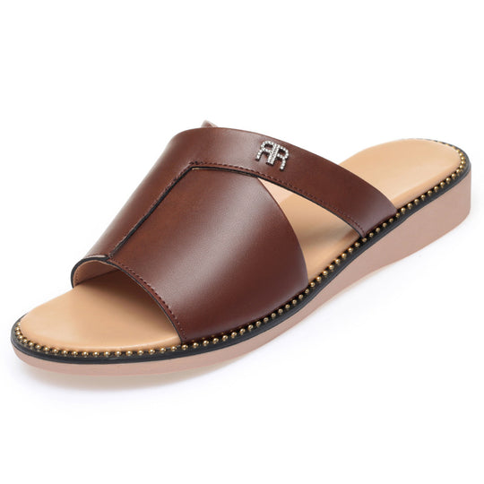 Damen elegante Sandalen mit modischem Verschlussdetail und rutschfester Sohle EB