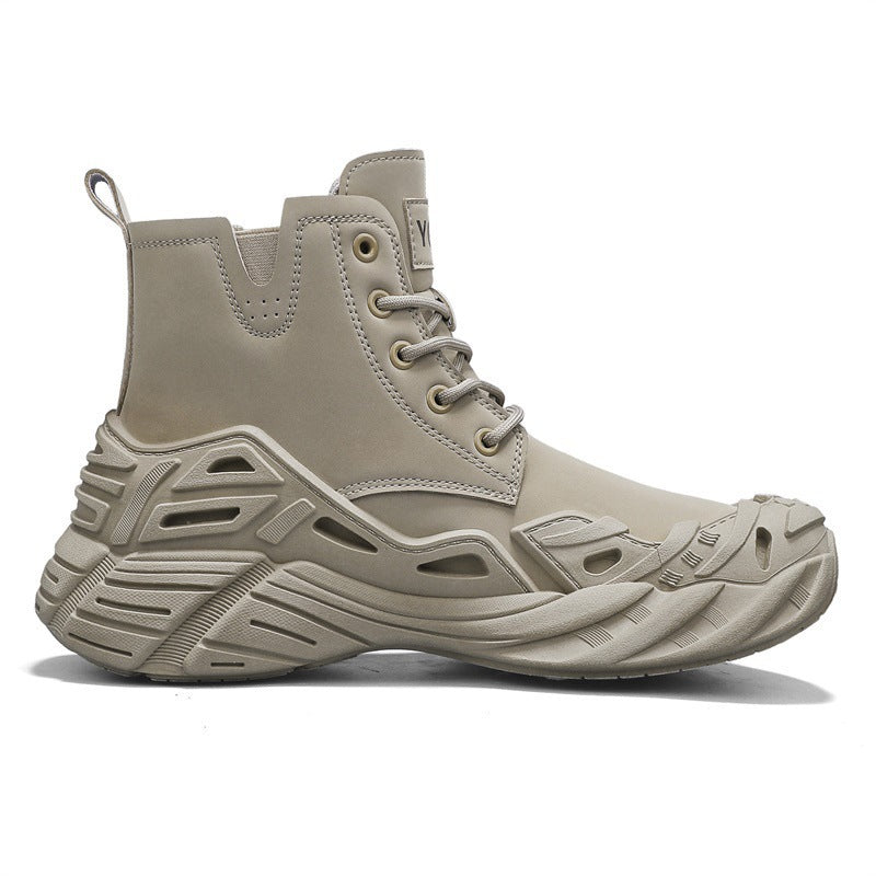 Damen Sportliche High-Top Stiefel mit futuristischem Design und rutschfester Sohle EB