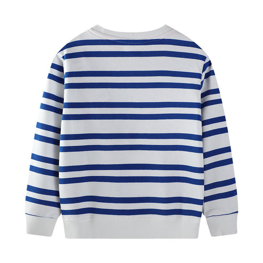 Jungen Sweatshirt mit buntem Tiermotiv EB