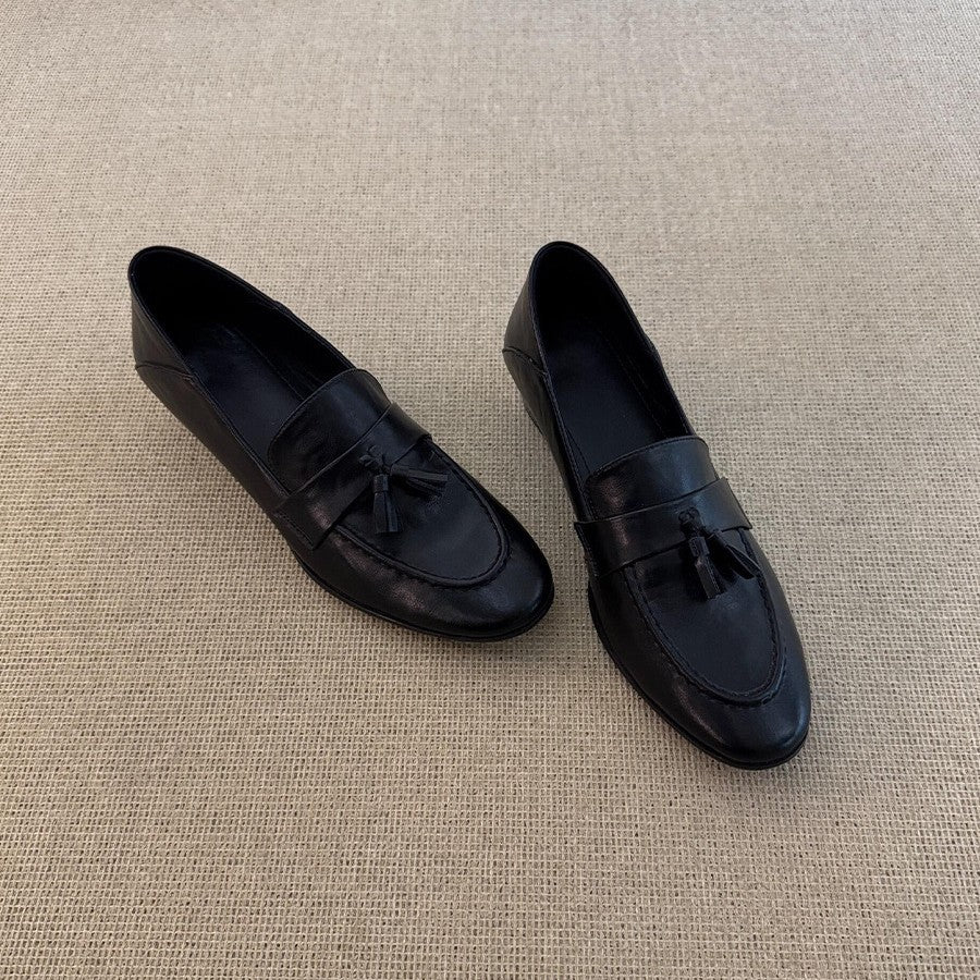 Damen elegante Mokassins mit modischem Quasten-Design EB