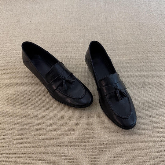 Damen elegante Mokassins mit modischem Quasten-Design EB