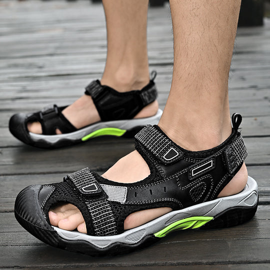 Damen Sportliche Outdoor-Sandalen mit verstellbaren Riemen und rutschfester Sohle EB