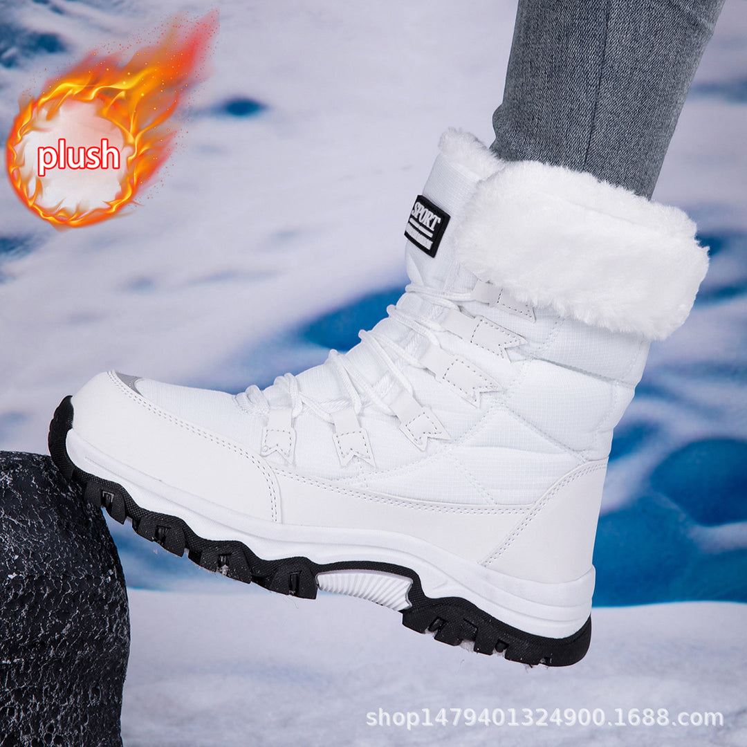 Damen warme Winterstiefel mit kuscheligem Futter und rutschfester Sohle EB