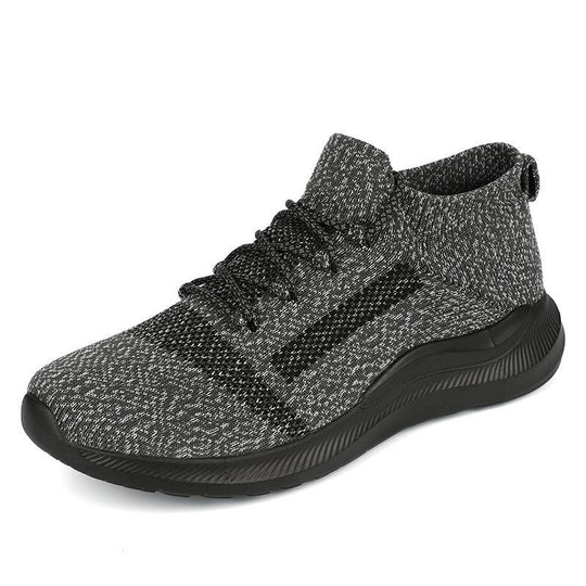 Damen Sportliche Strick-Sneaker mit hohem Knöchel und atmungsaktivem Design EB