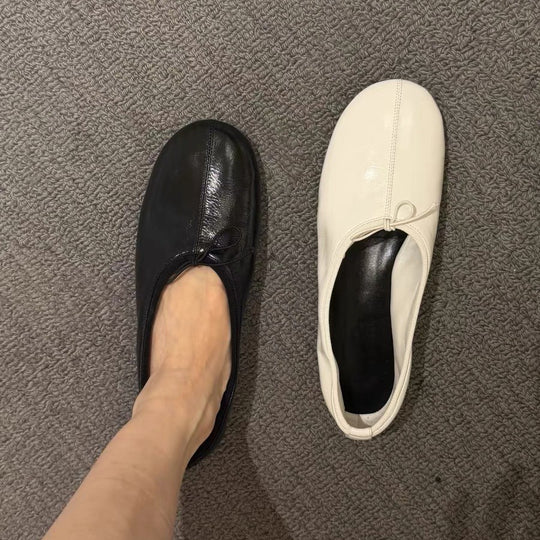 Damen Ballerinas mit Elegantem Knoten-Detail und Flexibler Sohle EB