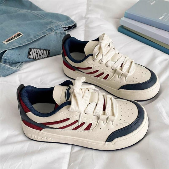 Damen Komfortable Sneakers mit atmungsaktiven Mesh-Elementen EB