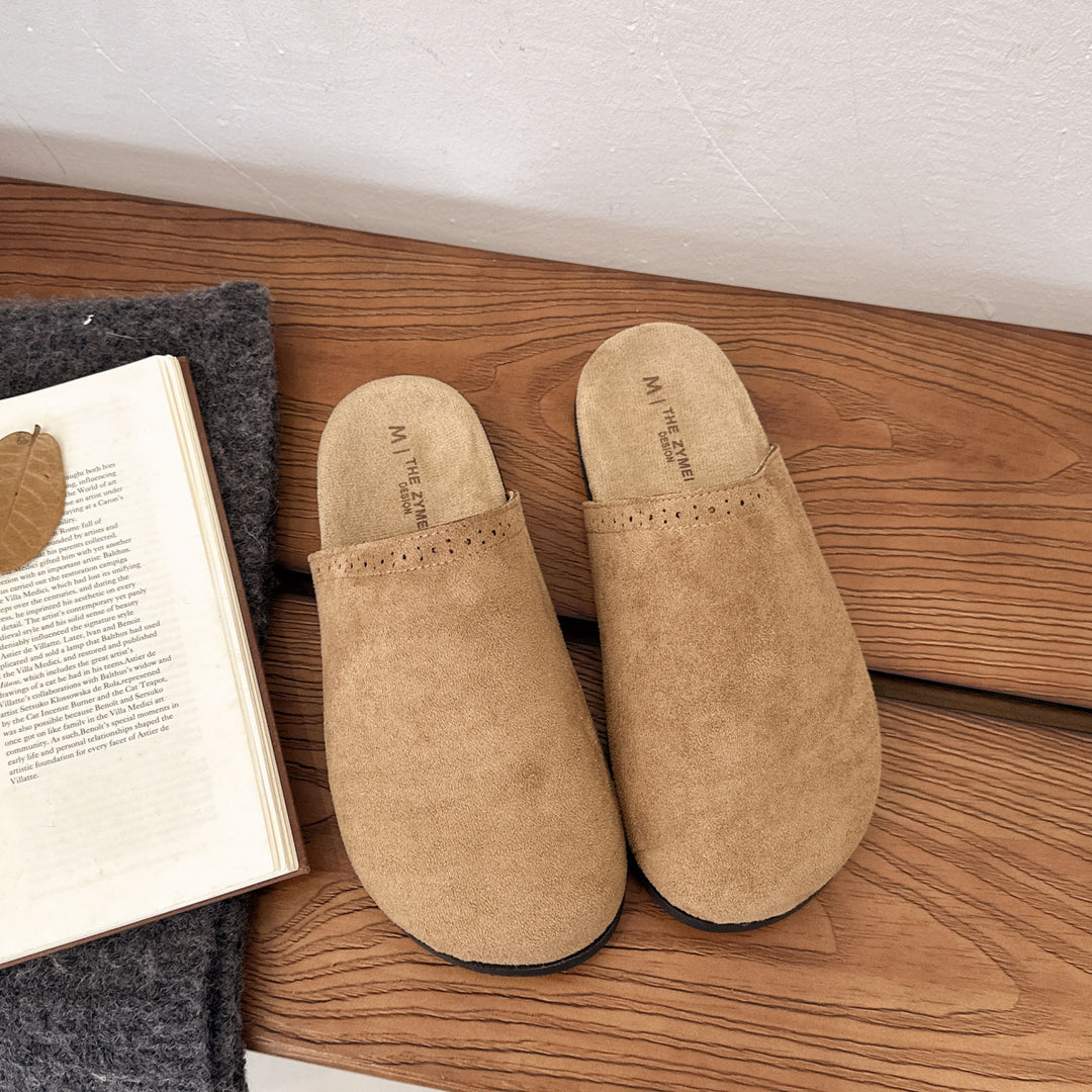 Damen Clogs aus weichem Wildleder mit ergonomischem Fußbett EB