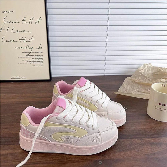 Damen Sport Sneakers mit trendigem Grafikdesign und bequemer Polsterung EB