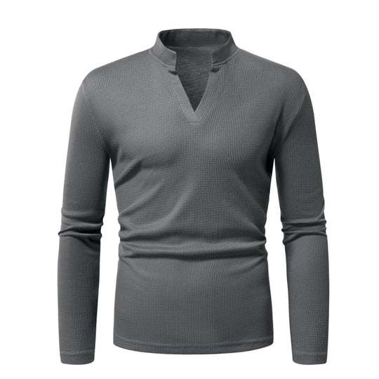 Herren Langarmshirt mit strukturierter Oberfläche EB