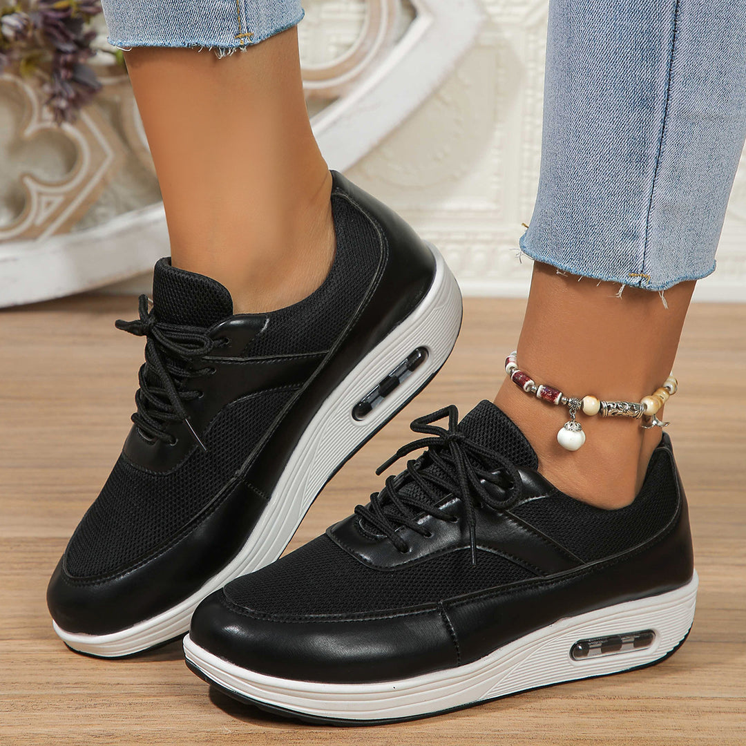Damen Sportliche Air-Optimierte Sneakers mit atmungsaktivem Netzobermaterial EB