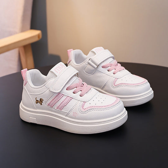 Damen Sneaker mit praktischem Klettverschluss und niedlichem Tiermotiv EB