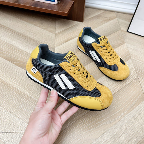 Damen Freizeit Sneakers mit atmungsaktiver Oberflächenstruktur und robustem Laufsohlenprofil EB