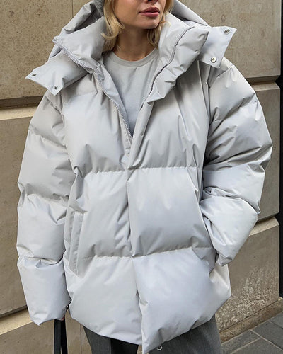 EB | Schönheit Kapuze Lockere Baumwolljacke